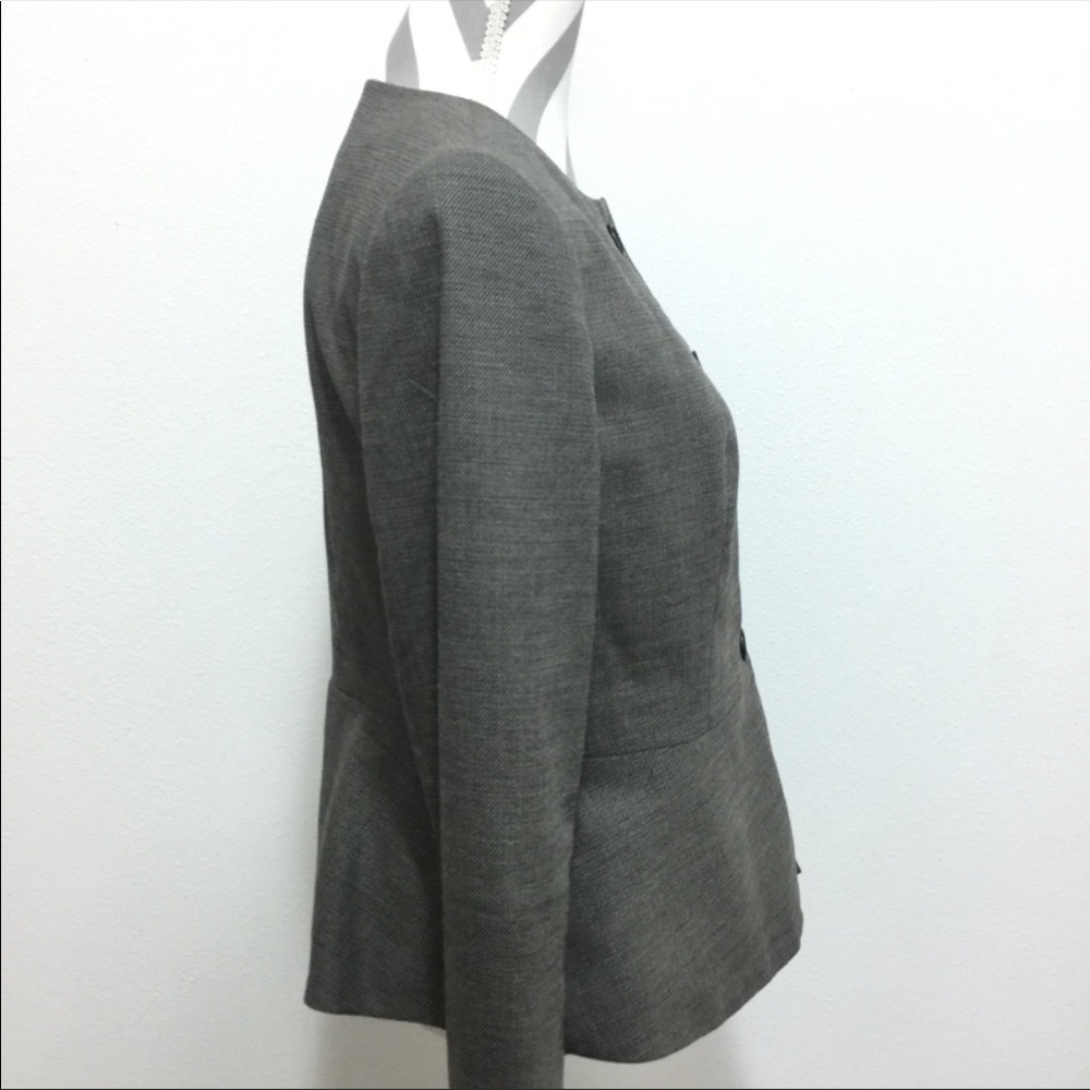 Talbots Brown Peplum Blazer Jacket Size 6 - Picture 4 of 8